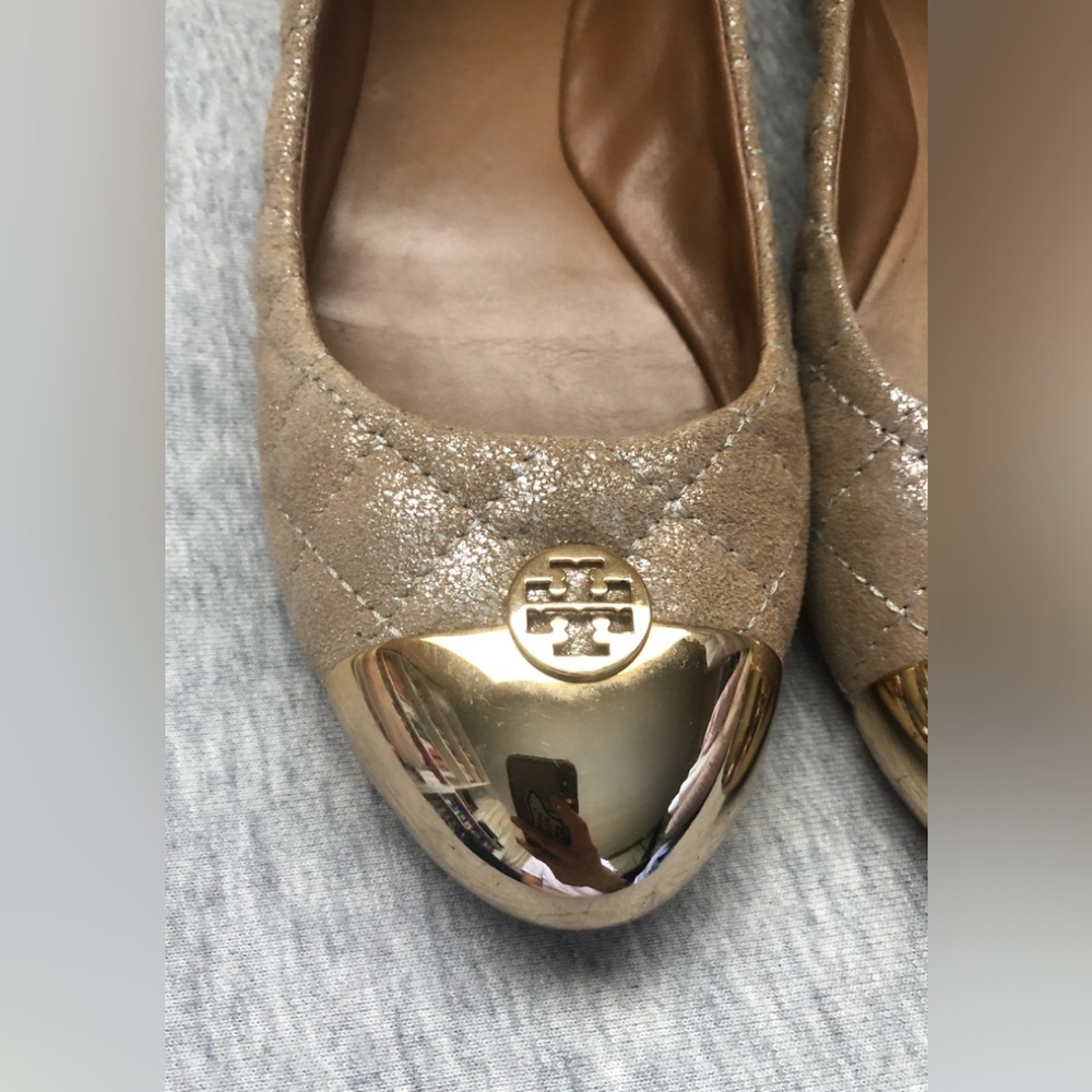 Tory Burch Women's Kaitlin Skimmer Quilted Ballet Flats Royal Size: US 7M - Picture 4 of 12